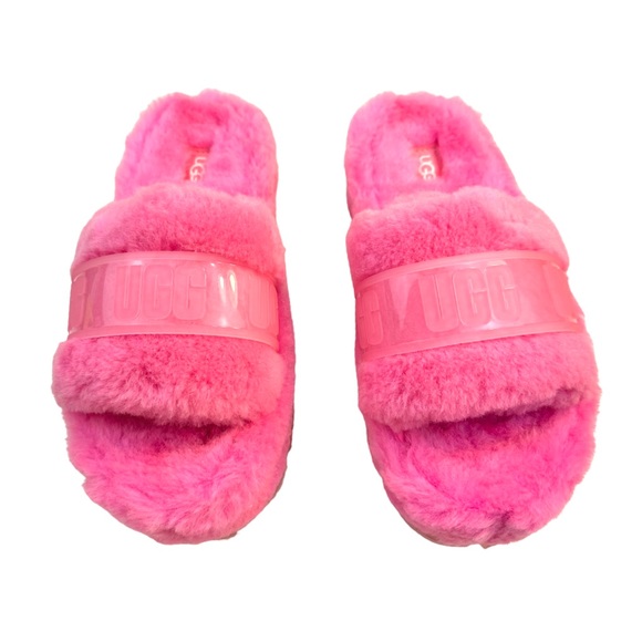 Ugg Women's Fluffita Clear Color: Carnation Size: 7 NWT. - Picture 12 of 14